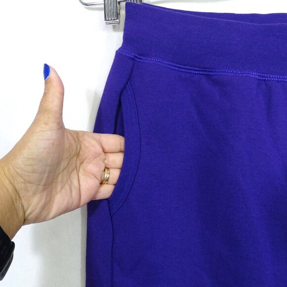 Gildan Heavy Blend Purple Fleece Sweatpant Wide Leg Women Size 3XL Pockets NEW - Picture 3 of 11